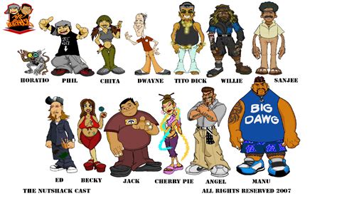 the nutshack characters.